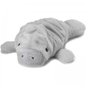 Microwavable French Lavender Scented Plush, Manatee Warmies, Gray, 14 X 8 X 4