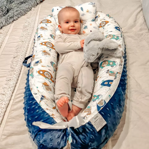 Baby Nest lova 100 % medvilnės kūdikių gultukas kūdikių miegui