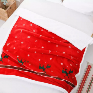 Božićni dar Blagdanski Fuzzy Warm super mekana deka od šerpa flisa