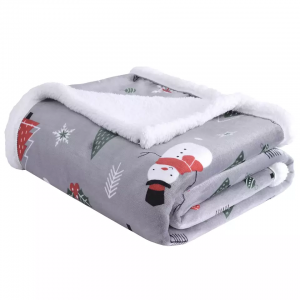 Kalėdų dovana Šventinė neryški šilta super minkšta šerpos vilnos antklodė
