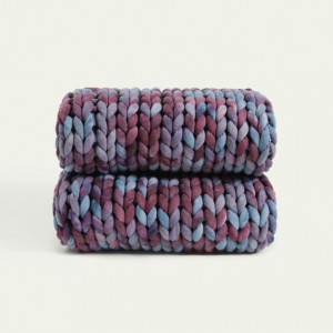 Custom Cotton Cable Baby Chunky Knitted Blanket Ug Unlan