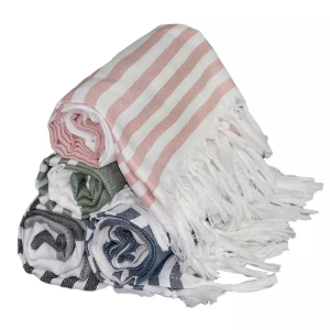 Изготовленное на заказ плетеное быстросохнущее турецкое пляжное полотенце из микрофибры без песка с логотипом на заказ