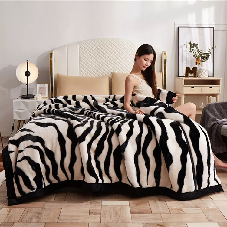 Stilingas poilsio kambarys, ypač minkštas, sunkus antklodė, pliušinis minkštas 2 sluoksnių spausdintas vaizdas