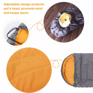 Outdoor Warm Packable Waterproof Dog Sleeping Bag karo Drawstring Storage Backpack