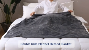 پتوی برقی گرمکن تختخوابی با میکروپلاش راحت و قابل شستشو در ماشین لباسشویی