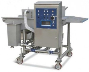 फॅक्टरी ऑटोमॅटिक मीट फिश बॅटर ब्रेडिंग मशीन टेंपुरा बॅटरिंग मशीन