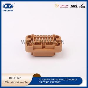 DT15-12P Brown 12Pin syth PCB Pennawd Panel Mount Connector DEUTSCH DT15 Cyfres