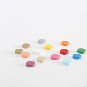 Custom colorful wooden discs for board games wooden bits