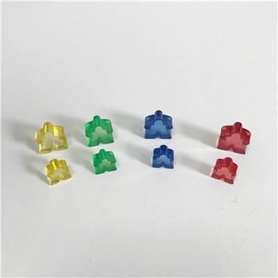 Custom game pieces meeple wholesale colorful plastic meeple for board game