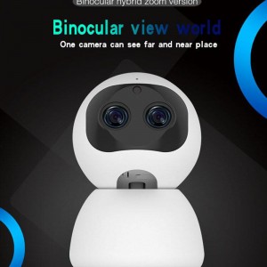 Smart Video s duálním objektivem chytrá domácí vnitřní PT kamera Pan Tilt mini bezdrátová Ptz kamera s 10x zoomem