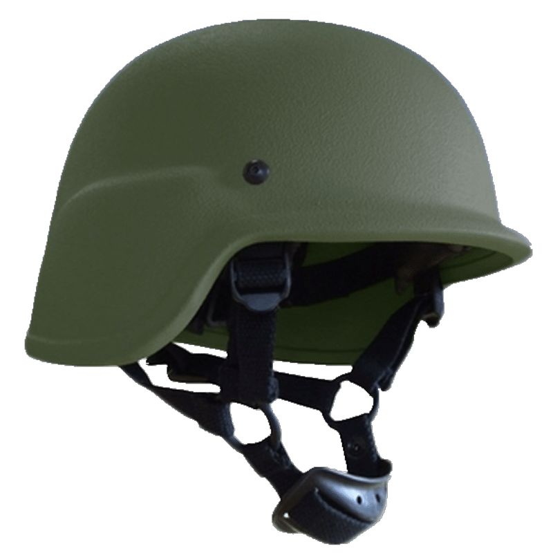 PASGT Type ballistisk hjelm PE /Aramid Materiale -NIJ IIIA kan mot .44/9mm kule
