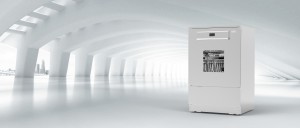 Lave-verrerie entièrement automatique de type pulvérisation, certifié CE, à 2 ou 3 étages, avec reconnaissance du panier et porte à interrupteur à induction
