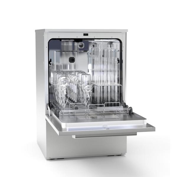 Ngenalake prinsip mesin cuci gelas laboratorium lan pitung fungsi saka telung sistem utama