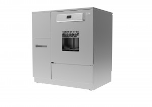 เครื่องซักผ้าเครื่องแก้วในห้องปฏิบัติการอัตโนมัติ 202L สำหรับทำความสะอาดขวดตวง ขวดปริมาตร และขวดแก้วอื่นๆ ที่มีฟังก์ชันการอบแห้งในแหล่งกำเนิด