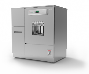 Laboratorinė stiklinių indų skalbimo mašina su džiovinimo vietoje funkcija, skirta visų rūšių tūriniams buteliams, matavimo buteliams ir kitiems stikliniams indams valyti