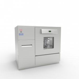 Лабораториска машина за перење стакларија со препознавање кошница може да измие 238 пипети во едно поминување