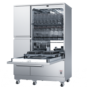 Lavadora automática de cristalería de laboratorio independiente 308L con certificación CE de 3-4 capas con función de secado