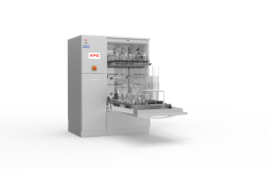 3-4 sluoksnių visiškai automatinė laboratorinė stiklinių indų skalbimo mašina, kuri išlaikė CE sertifikatą, džiovinama ir valoma
