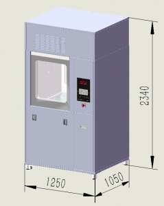 480L laboratoryo glassware washing machine na may drying function para sa paglilinis ng mga laboratory beakers, pagsukat ng mga bote, atbp.