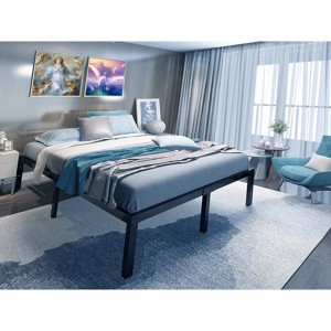 Marc de mobles de llit metàl·lic personalitzat amb recobriment en pols d'alta qualitat