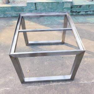 Deseño de estrutura de aceiro OEM fabricación de metal soldadura procesamento de metal personalizado con marco de mesa de aceiro inoxidable de corte con láser