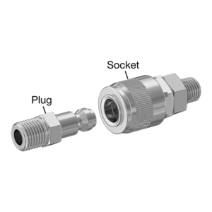 Open-Flow Quick-Disconnect Hose Couplings for Air and Water