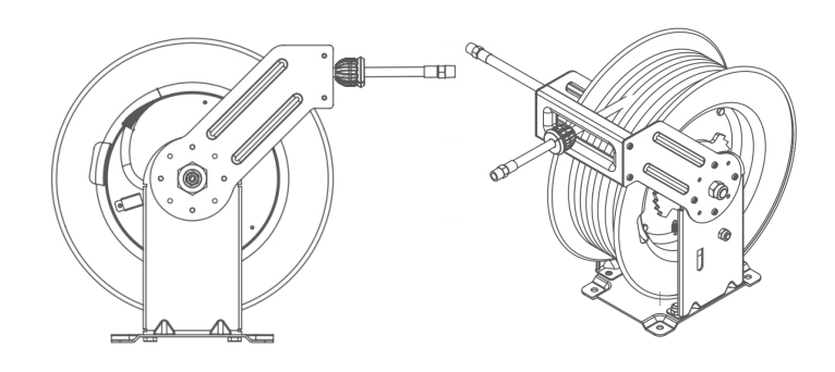 Dual Steel Arm & Spool Hose Reel (1)