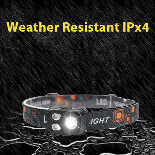 100lumens USB rechargeable LED headlamp Sensor-H5, wai kū i ka IPx4