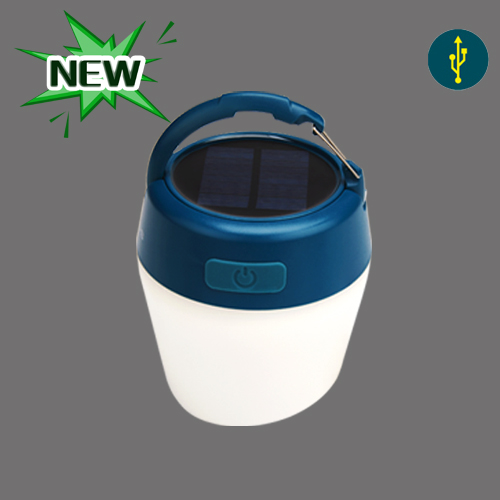 Lanterna solare portatile da campeggio TENT-11, impermeabile IPx5, ricaricabile tramite USB