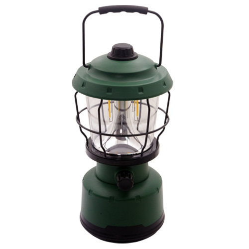 Lanterne de camping LED haute puissance rechargeable 500 lumens avec poignée en métal