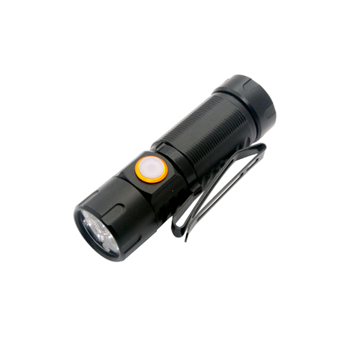 OEM 700lumens flashlight aildrydanadwy COBER-4 gyda clip, maint mini