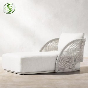 wholesale outdoor lounge rope furniture sofa set commercial hotel
