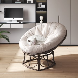 2023 ການອອກແບບໃຫມ່ hammock round cushion ຫນາ polyester ຫ້ອງຮັບແຂກລະບຽງ cushion