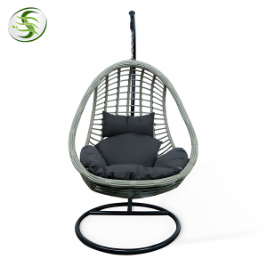 Firoşxaneya Wicker Rattan Swing Seat Furniture Outdoor Patio Garden Swing Egg Chair