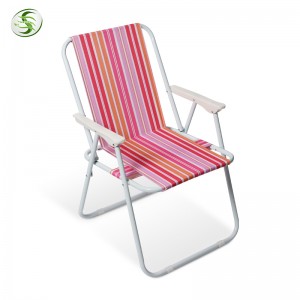 Slàn-reic mòr-chòrdte Portable Fishing Beach Sunshade Backpack Camping Folding Chairs
