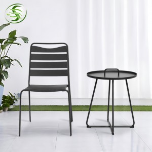 Chinese Moderne Buitelugmeubels Tuin Aluminium 6 Sitplekke Etenstafel en Stoele Stel
