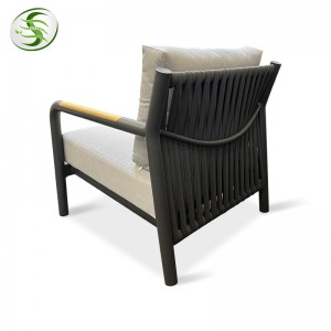 Set moderno all'ingrosso impermeabile mobili da giardino divano da esterno in alluminio