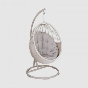 베스트 셀러 럭셔리 실내 및 실외 발코니 현대 등나무 의자 바 스윙 모양의 계란 의자 실내 스윙