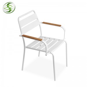 outdoor aluminium frame meubels waterdicht balkon bistro eettafel sets foar resort