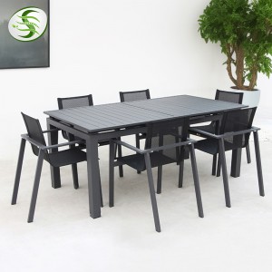 Ensembles de haute qualité chaise de salle à manger Table en rotin synthétique jardin Patio mobilier d'extérieur ensemble de jardin