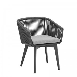 Panlabas na sofa Nordic courtyard open-air furniture fabric sofa single casual sofa chairir