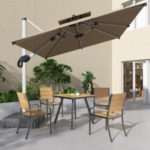 Custom Furnitur Patio Taman cantilever payung outdoor