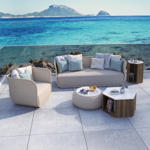 Най-продавани комплекти за вътрешен двор Градински водоустойчив комплект мебели Външен диван
