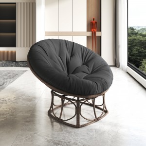 2023 novo design almofada redonda de rede de poliéster grosso almofada de varanda para sala de estar