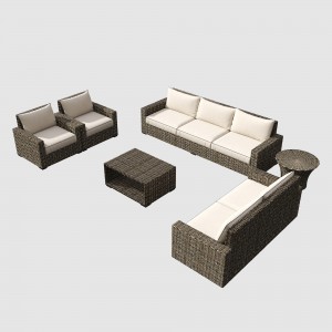 Wholesale Outdoor Modern Luxury Waterproof Metal Hotel rotan Garden Sofa