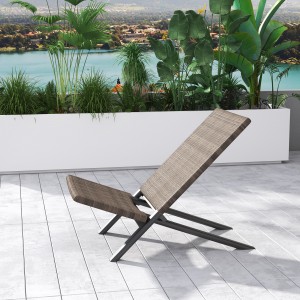 wholesale Outdoor Garden Teak Wicker Rattan Lounge Relax Chairs