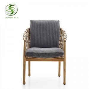 Outdoor Furniture Contemporary Garden Outdoor Furniture Set Hand Wo0ven Alum Dining Set Dining Chairs