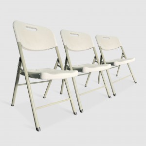 Gorąco sprzedające się składane krzesła ślubne z białej żywicy z tworzywa sztucznego