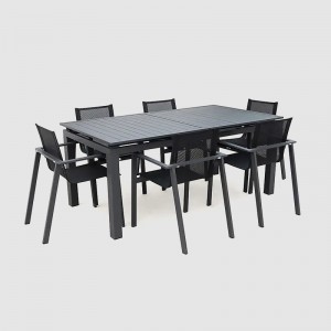Ensembles de haute qualité chaise de salle à manger Table en rotin synthétique jardin Patio mobilier d'extérieur ensemble de jardin