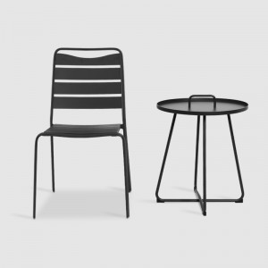 Kinesisk moderne utemøbler hage aluminium 6 seter spisebord og stoler sett